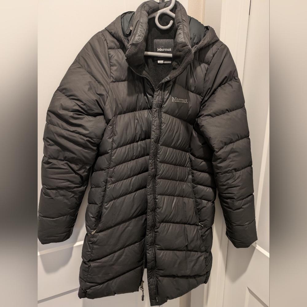 Marmot Charcoal Puffer Coat